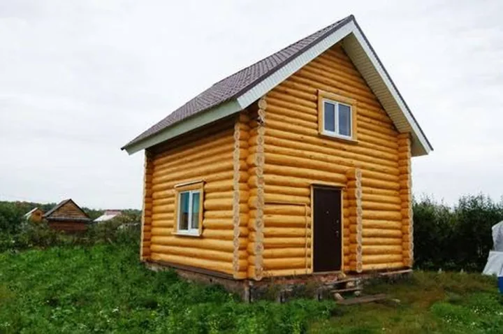 Готовый объект «Бревенчатая баня в Краснознаменске» — фото 1 из 11